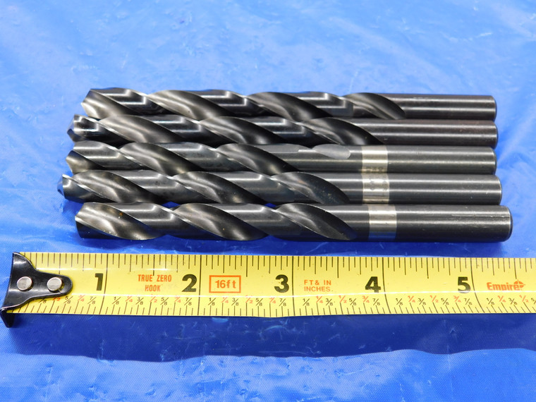 5PCS DORMER 11.4MM HSS JOBBER TWIST DRILL BIT 3" LOC 5 1/2 OAL 11.4 - MS3939BU