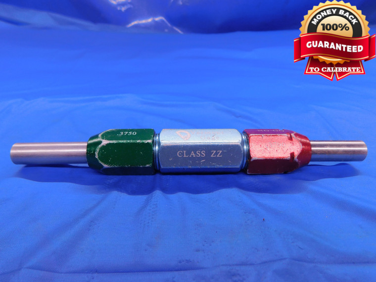 .3750 & .3790 CLASS ZZ PIN PLUG GAGE GO NO GO ONSIZE 3/8 9.627 mm .375 .379 - DW11597BU