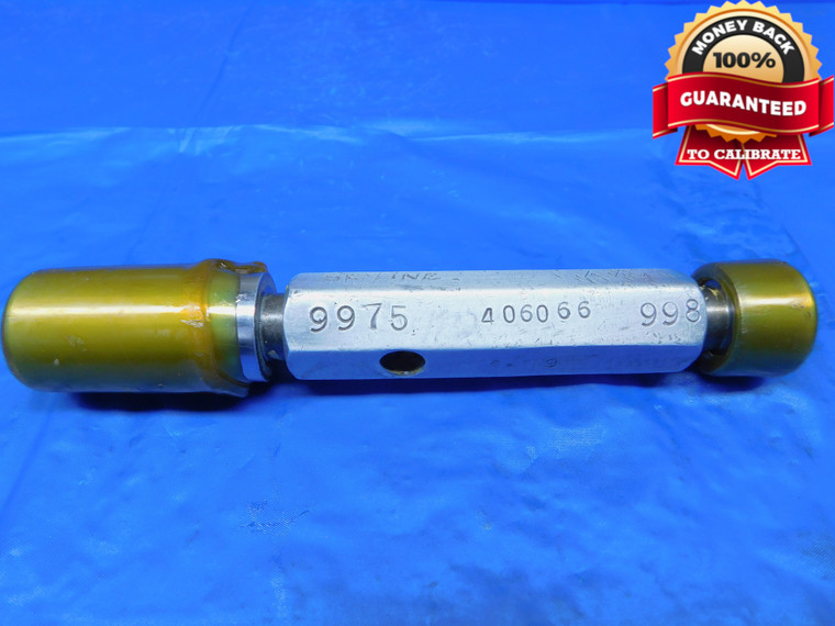 0.9975 & 0.998 PIN PLUG GAGE GO NO GO 1.0000 -.0020 1.0 25.337 mm  .9980 - JR0155AC1