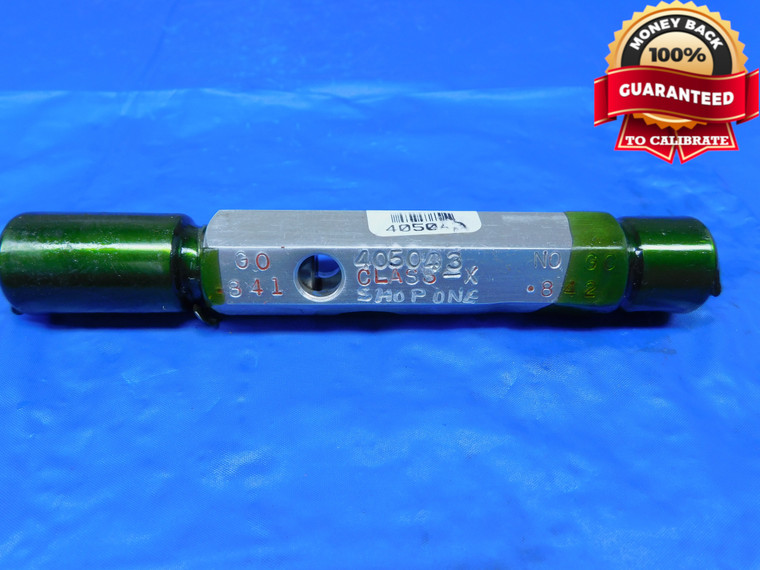 0.841 & 0.842 CL X PIN PLUG GAGE GO NO GO .8438 -.0018 27/32 21.361 .8410 .8420 - JR0177AC1
