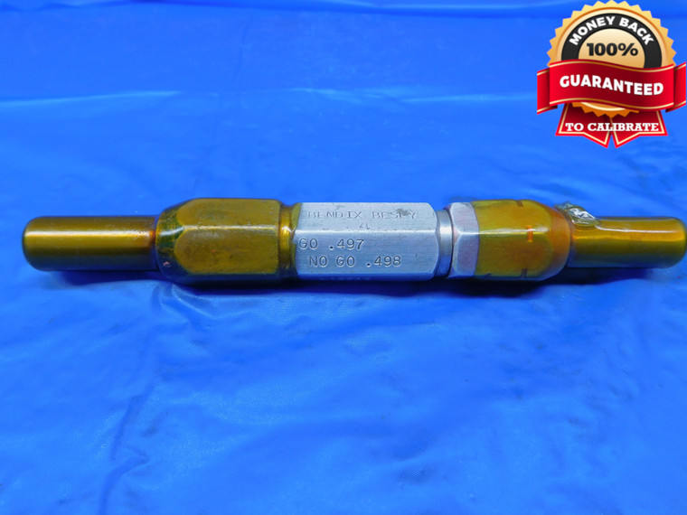 .497 & .498 MASTER PLAIN BORE RING GAGE .5000 -.0020 1/2 12.649 mm .4970 .4980 - JR0199AC1