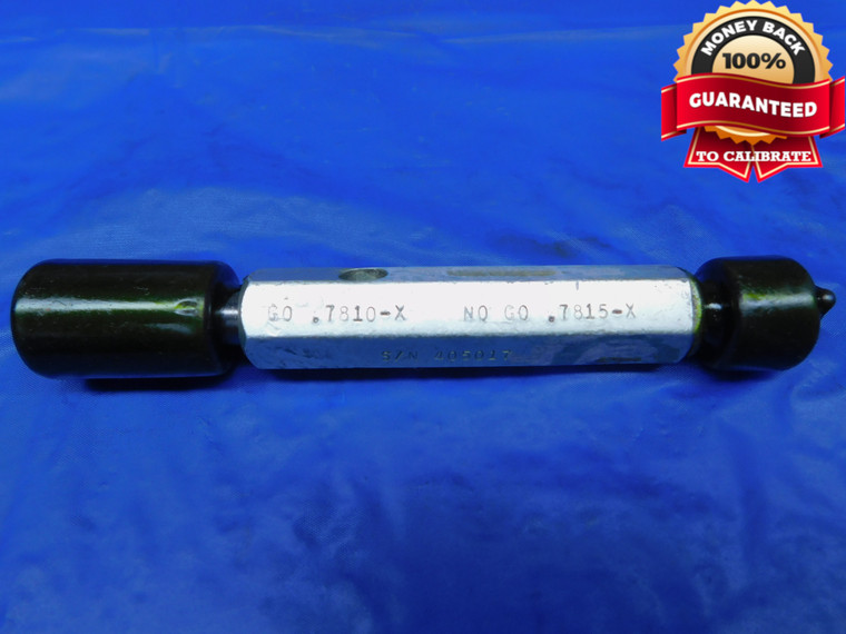 .7810 & .7815 CL X MASTER PLAIN BORE RING GAGE .7813 +.0002 25/32 20 mm .781  - JR0209AC1