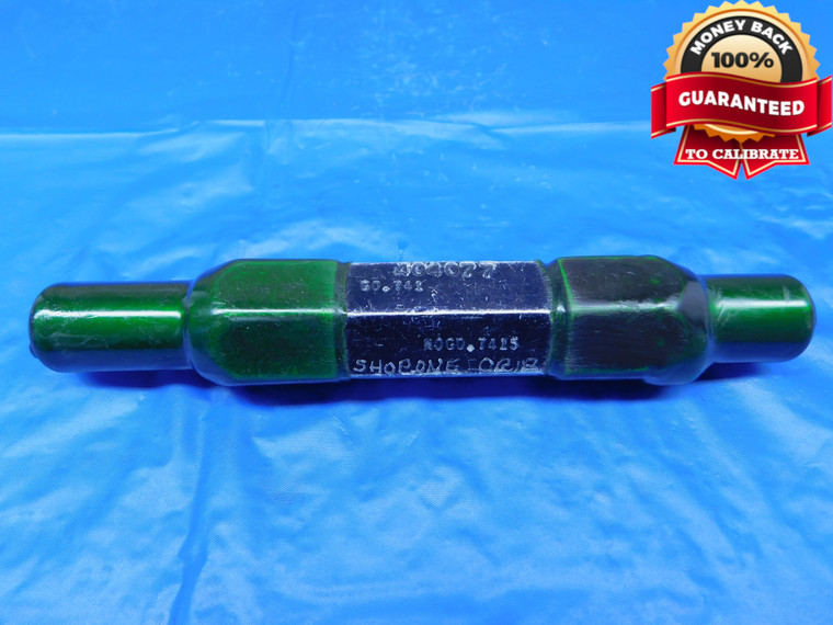 .741 & .7415 CL X MASTER PLAIN BORE RING GAGE .7500 +.0066 3/4 19 mm .7410  - JR0219AC1
