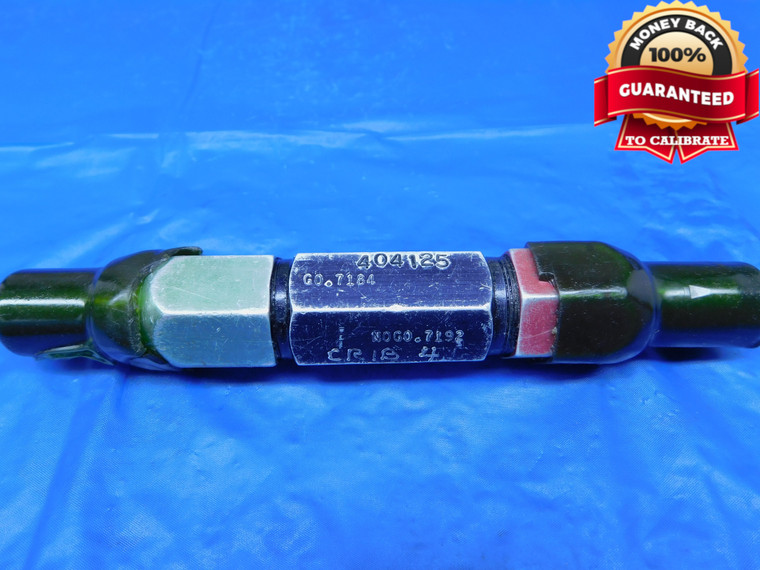 .7184 & .7192 MASTER PLAIN BORE RING GAGE .7188 -.0004 23/32 18.247 mm   - JR0218AC1