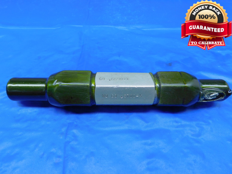 .6690 & .6700 CL X MASTER PLAIN BORE RING GAGE .6719 -.0019 43/64 17 .669 .670 - JR0227AC1