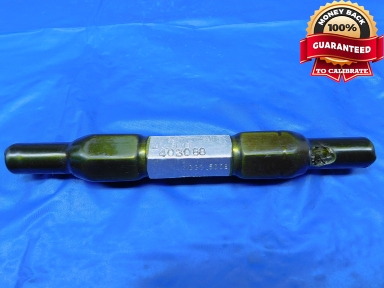 .5003 & .5008 PIN PLUG GAGE GO NO GO .5000 +.0003 OVERSIZE 1/2 12.720 mm   - JR0287AC1