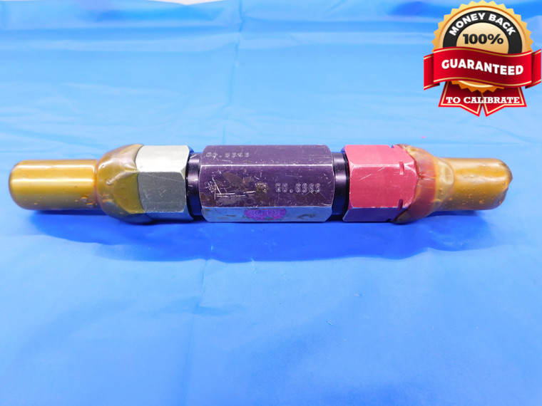 .6545 & .6565 PIN PLUG GAGE GO NO GO .6563 +.0002 OVERSIZE 21/32 16.675 mm   - MB0043AC1