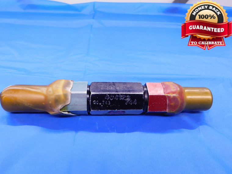 .743 & .744 CL X PIN PLUG GAGE GO NO GO .7500 -.0060 3/4 19 mm .7430 .7440 - MB0055AC1