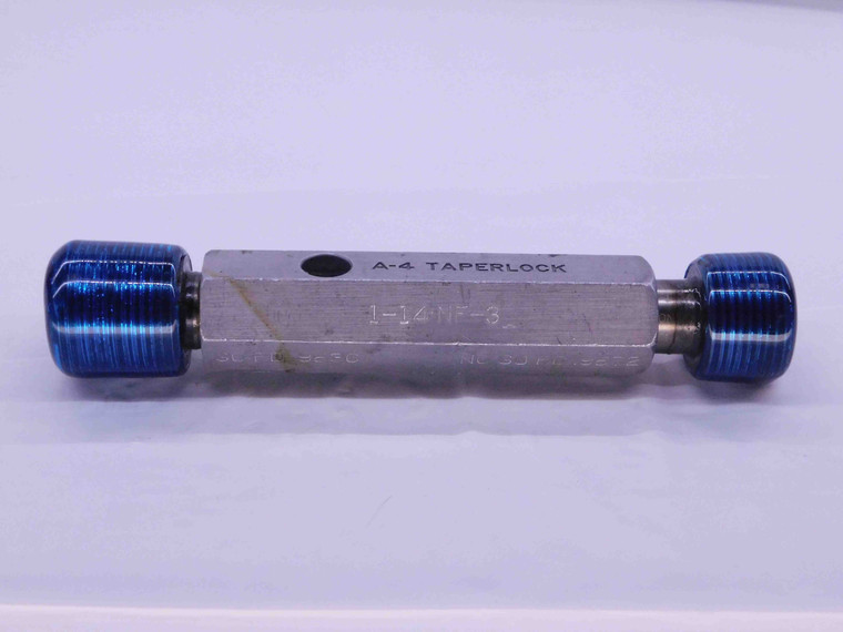 1" 14 NF 3 THREAD PLUG GAGE 1.0 1.00 1.000 GO NO GO P.D.'S = .9536 & .9572 UNF-3 - 1143P1