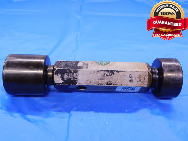 1.649 & 1.650 PIN PLUG GAGE GO NO GO 1.6563 -.0063 1 21/32 42 mm 1.6490 1.6500 - MB0162AC1