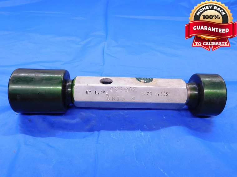1.491 & 1.495 CL X PIN PLUG GAGE GO NO GO 1.5000 -.0050 1 1/2 38 1.4910 1.4950 - MB0174AC1