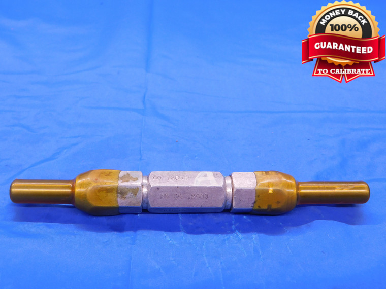 .2596 & .2600 PIN PLUG GAGE GO NO GO .2500 -.0056 OVERSIZE 1/4 6.604 mm  .260 - MB0241AC1
