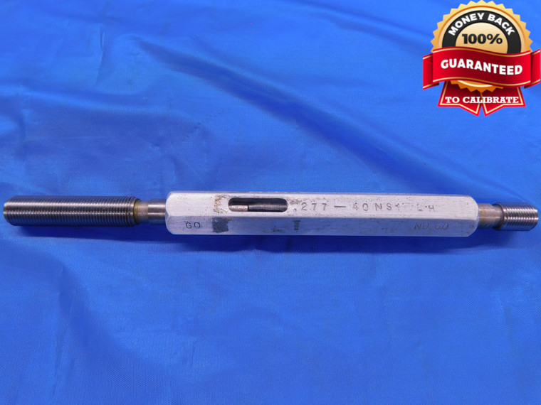 .277 40 NS 1 LEFT HAND THREAD PLUG GAGE GO NO GO P.D.'S = .2613 & .2652 L.H. - DW11692AD1