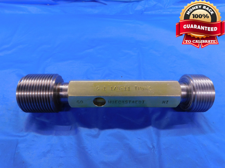 1 1/8 11 BSPP G1 1/8 PIPE THREAD PLUG GAGE 1.125 GO NO GO PD'S = 1.4338 & 1.4408 - DW11729AC1