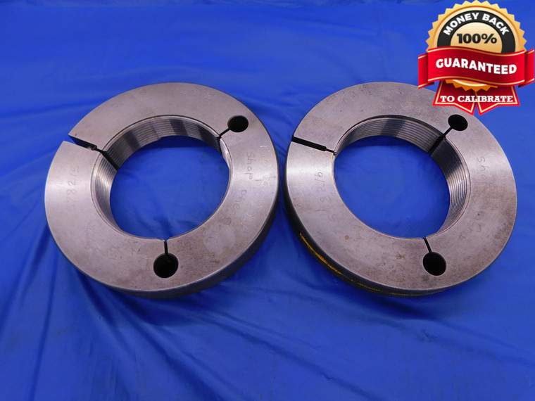 2 15/16 12 NS THREAD RING GAGES 2.9375 GO NO GO P.D.'S = 2.883 & 2.8780 CHECK - DW11715AC1