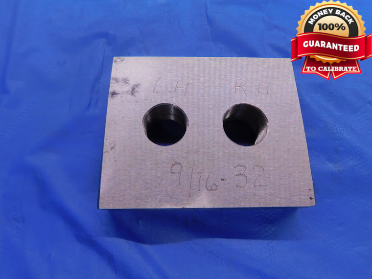 SHOPMADE 9/16 32 THREAD RING GAGE .5625 LEFT AND RIGHT HAND INSPECTION CHECK - DW11652AD1