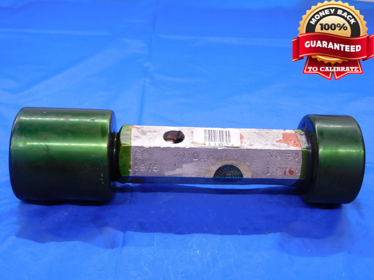 1.876 & 1.8765 PIN PLUG GAGE GO NO GO 1.8750 +.0010 1 7/8 47.663 mm 1.8760  - MB0284AC1