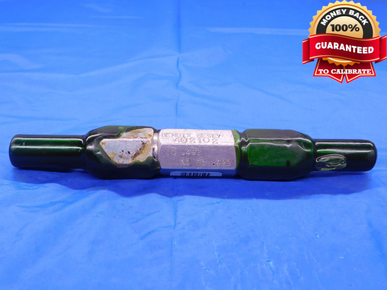 .496 & .499 PIN PLUG GAGE GO NO GO .5000 -.0010 1/2 12.675 mm .4960 .4990 - MB0351AC1