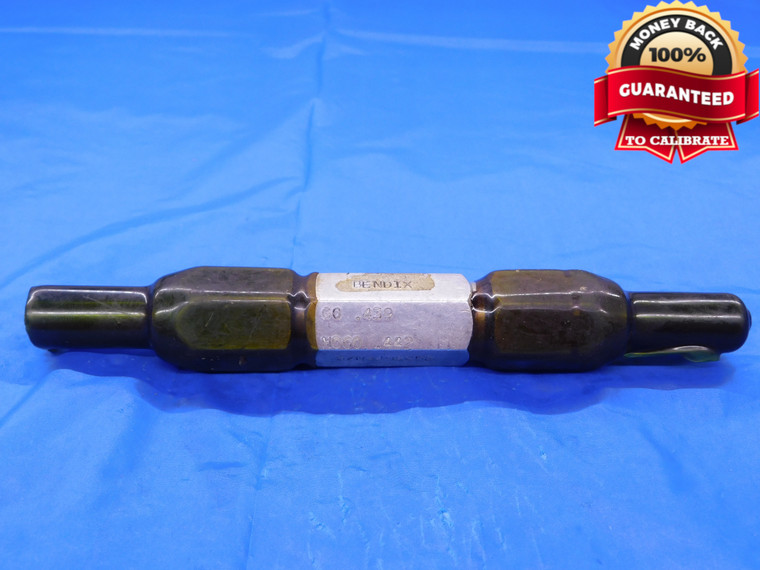 .439 & .442 PIN PLUG GAGE GO NO GO .4375 +.0015 OVERSIZE 7/16 11 mm .4390 .4420 - MB0367AC1