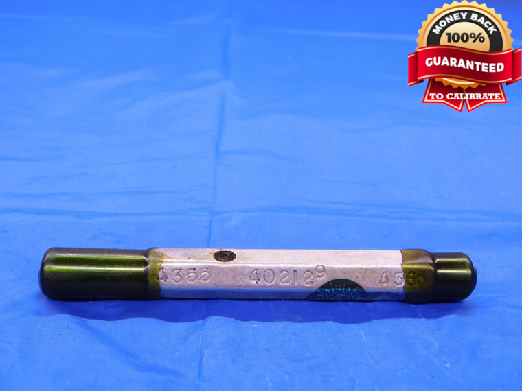 .4355 & .4365 CLASS Y PIN PLUG GAGE GO NO GO .4375 -.0010 UNDERSIZE 7/16 11 mm   - MB0390AC1