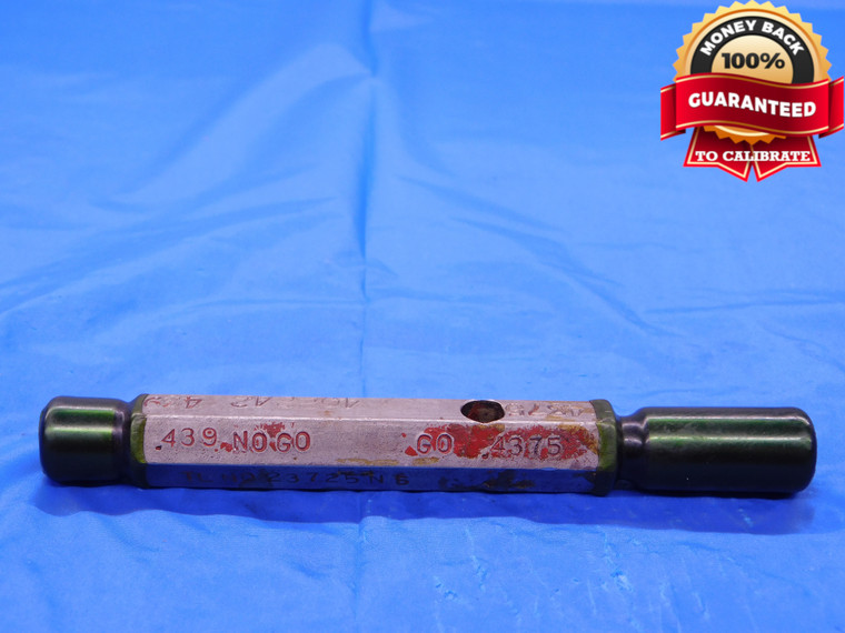 .4375 & .439 PIN PLUG GAGE GO NO GO ONSIZE 7/16 11 mm  .4390 - MB0384AC1