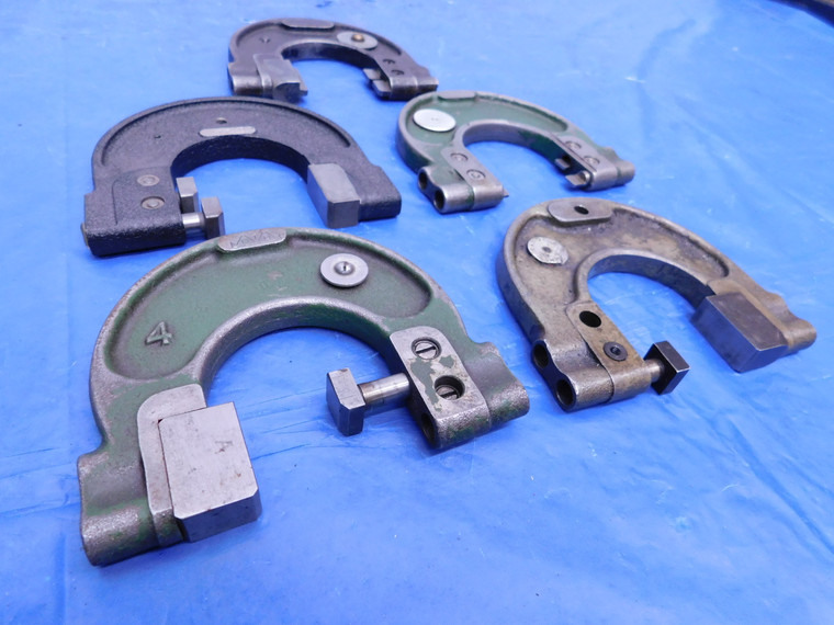 5PCS 1 1/4" - 1 1/2" & 1 1/2" - 1 3/4" SNAP GAGES GTD SHEFFIELD 1.25 1.5 1.75 - MS4345LVR