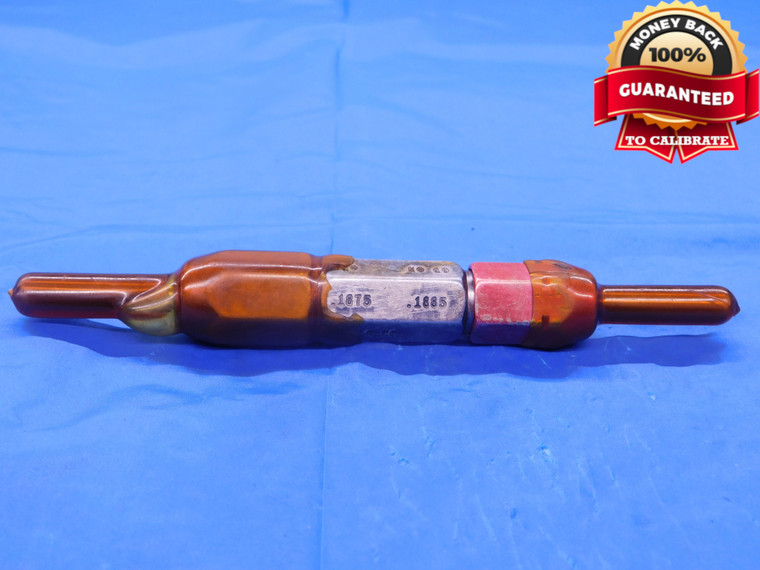 .1875 & .1885 PIN PLUG GAGE GO NO GO ONSIZE 3/16 4.788 mm   - MB0438AC1
