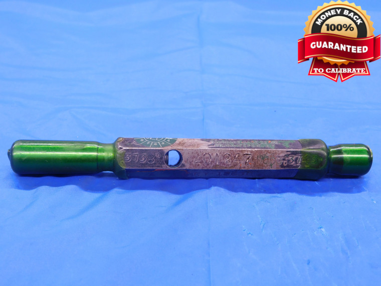 .3738 & .3743 PIN PLUG GAGE GO NO GO .3750 -.0007 UNDERSIZE 3/8 9.507 mm   - MB0436AC1