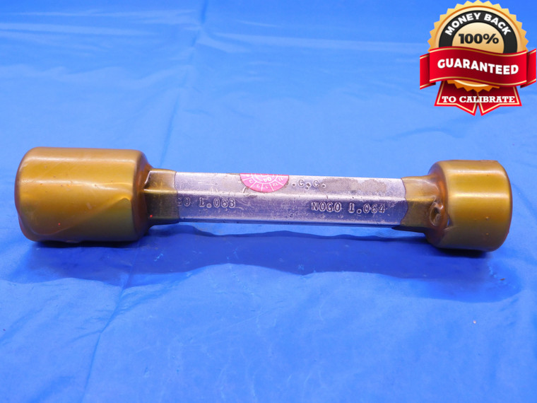1.063 & 1.064 CL X PIN PLUG GAGE GO NO GO 1.0625 +.0005 1 1/16 27 1.0630 1.0640 - MB0548AC1