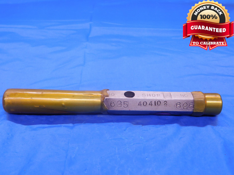 .625 & .626 PIN PLUG GAGE GO NO GO ONSIZE 5/8 16 mm .6250 .6260 EXTRA LONG - MB0633AC1