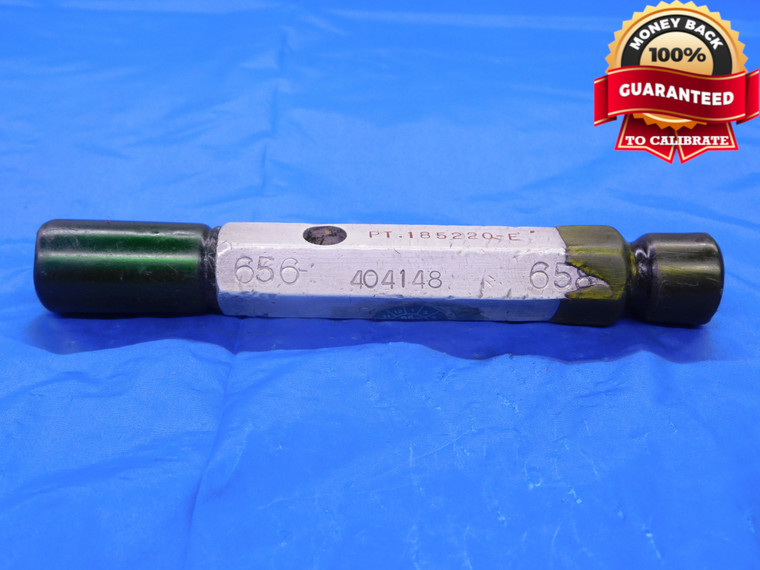 .656 & .658 PIN PLUG GAGE GO NO GO .6563 -.0003 21/32 16.713 mm .6560 .6580 - MB0690AC1