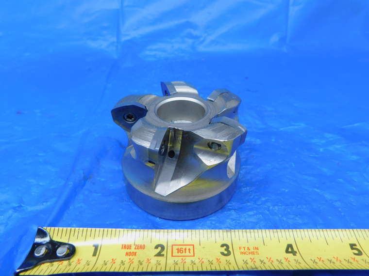 2 1/2 O.D. COOLANT THRU 60 DEG FACE MILL 1" PILOT 3/8 KEY 5 FLUTE 2.5 - JR0580BMIN