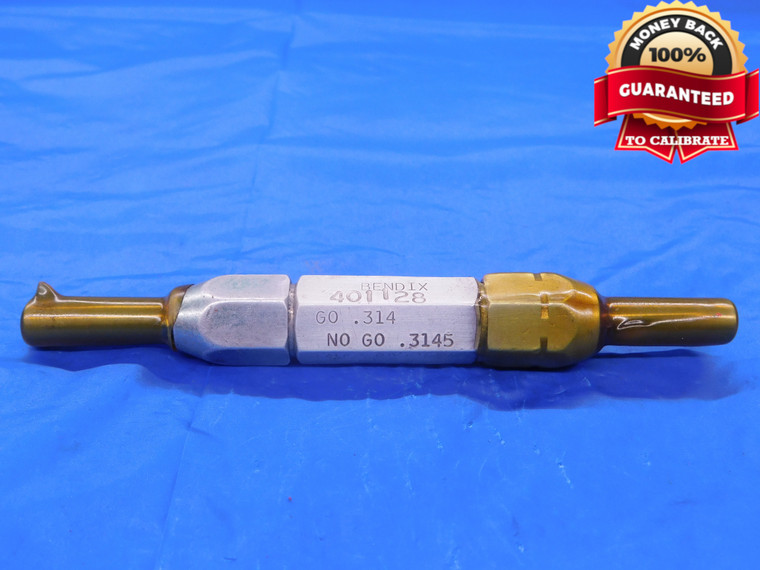 .314 & .3145 PIN PLUG GAGE GO NO GO .3125 +.0015 OVERSIZE 5/16 8 mm .3140  - MB0710AC1