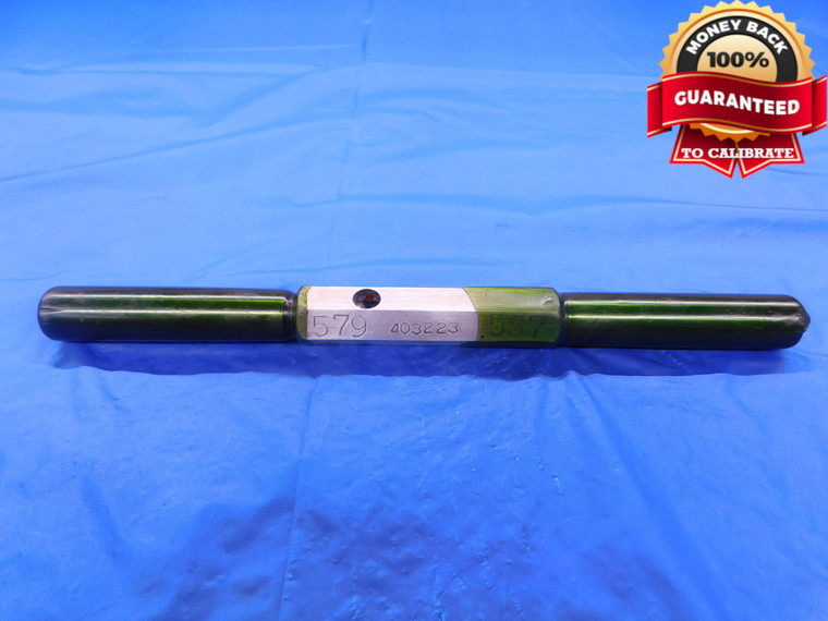 .579 & .587 PIN PLUG GAGE GO NO GO .5781 37/64 15 mm .5790 .5870 EXTRA LONG - MB0717AC1