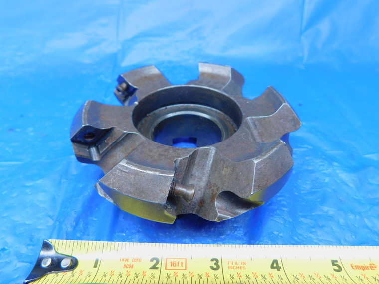 SANDVIK 4" O.D. FACE MILL 1 1/2 PILOT 5/8 KEY 6 FLUTE 4.0 - JR0603AE1