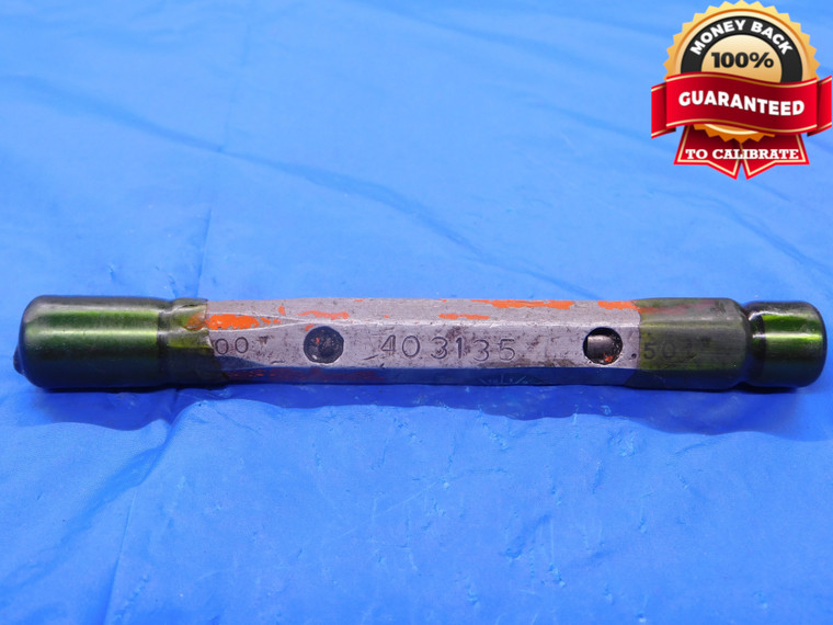 .500 & .501 PIN PLUG GAGE GO NO GO ONSIZE 1/2 12.725 mm .5000 .5010 .5 .50 - MB0879AC1