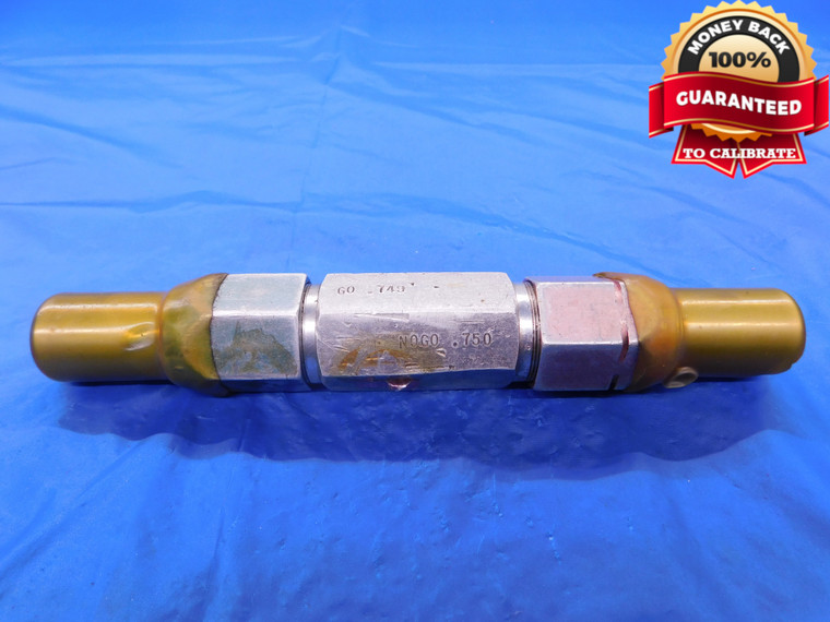 .749 & .750 PIN PLUG GAGE GO NO GO ONSIZE 3/4 19 mm .7490 .7500 .75 - MB0876AC1