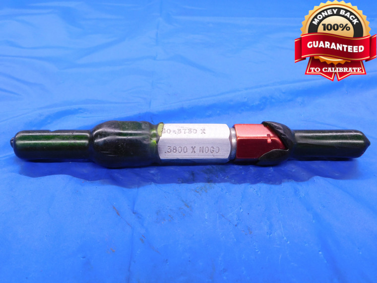 .3730 & .3800 CL X PIN PLUG GAGE GO NO GO .3750 -.0020 3/8 9.652 mm .373 .380 - MB0979AC1