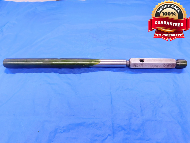 .562 & .563 PIN PLUG GAGE GO NO GO .5625 9/16 14.275 .5620 .5630 A-3 TAPERLOCK - MB1032AC1