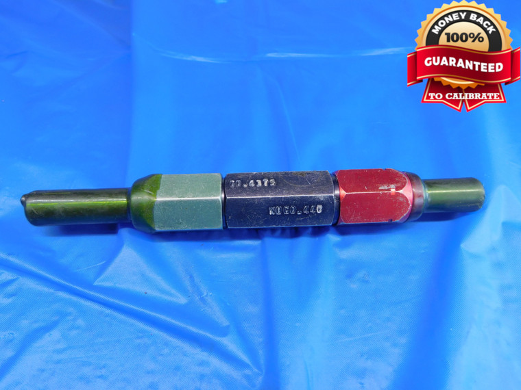 .4375 & .440 PIN PLUG GAGE GO NO GO ONSIZE 7/16 11 mm  .4400 .44 - AR0043AC1