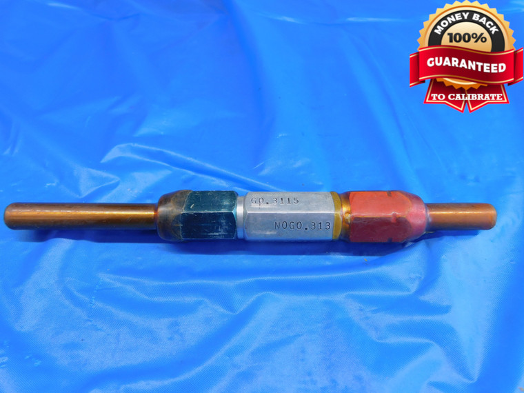 .3115 & .313 PIN PLUG GAGE GO NO GO .3125 +.0005 OVERSIZE 5/16 8 mm  .3130 - AR0047AC1