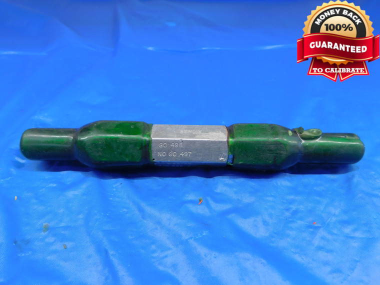.496 & .497 PIN PLUG GAGE GO NO GO .5000 -.0030 1/2 12.624 mm .4960 .4970 - AR0129AC1