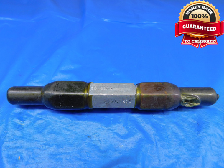 .4905 & .4915 PIN PLUG GAGE GO NO GO .5000 +.0061 UNDERSIZE 1/2 12.459 mm   - AR0126AC1
