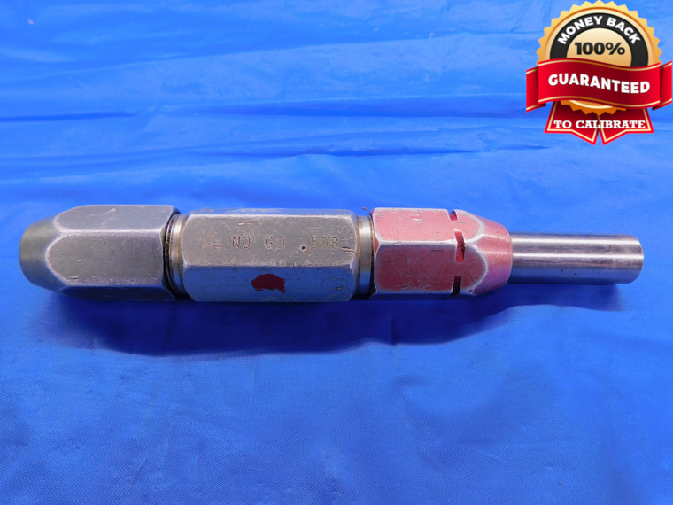 .508 PIN PLUG GAGE .5000 -.0076 OVERSIZE 1/2 13 mm .5080 INSPECTION CHECK - DW11934BU