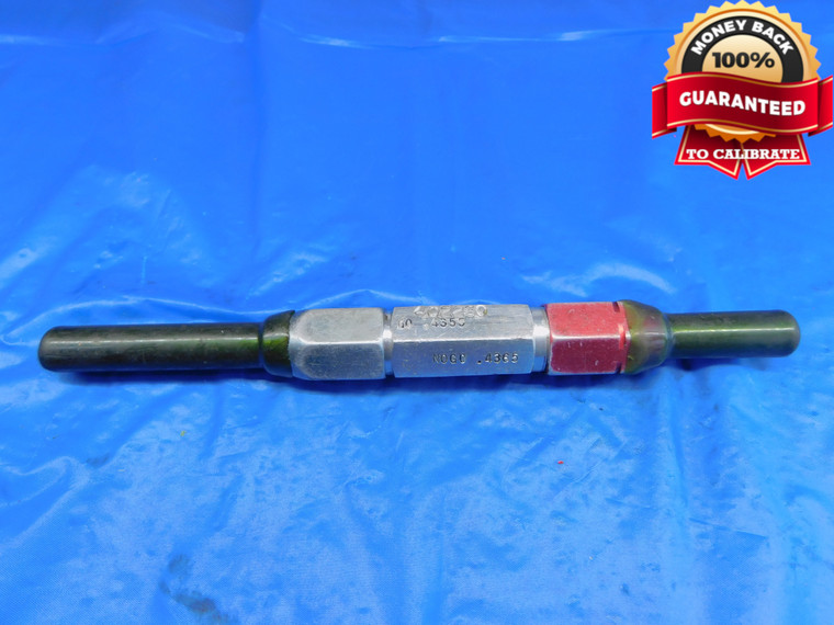 .4355 & .4365 PIN PLUG GAGE GO NO GO .4375 -.0010 UNDERSIZE 7/16 11 mm   - AR0175AC1
