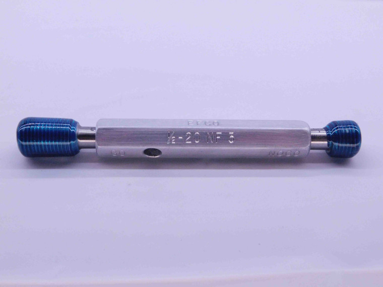 1/2 20 NF 3 THREAD PLUG GAGE .5 .50 .500 GO NO GO P.D.'S = .4675 & .4701 UNF-3 - 12203P1