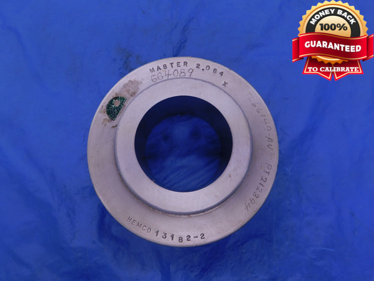 2.084 CL X MASTER PLAIN BORE RING GAGE 2.0938 +.0059 2 3/32 53 mm 2.0840 - MB1198AC1