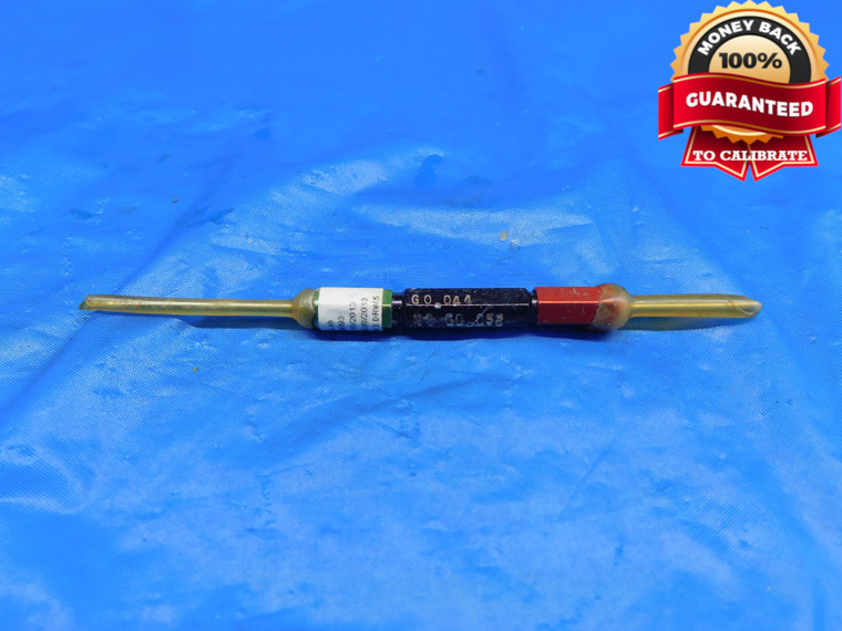 .044 & .052 CL X PIN PLUG GAGE GO NO GO .0469 -.0029 3/64 1 mm .0440 .0520 - AR0338AC1