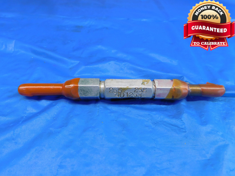 .265 & .268 PIN PLUG GAGE GO NO GO .2656 -.0006 UNDERSIZE 17/64 7 mm .2650 .2680 - AR0507AC1