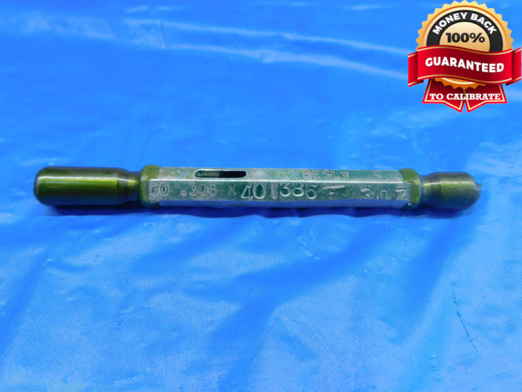 .306 & .307 PIN PLUG GAGE GO NO GO .3125 -.0055 5/16 7.798 mm .3060 .3070 - AR0526AC1
